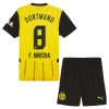 Camisola Borussia Dortmund F. Nmecha 8 Criança Equipamento Principal 2024-25 Manga Curta
